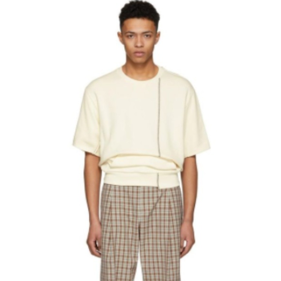 3.1 PHILLIP LIM Re-constructed Sweatshirt NWOT - Picture 3 of 10